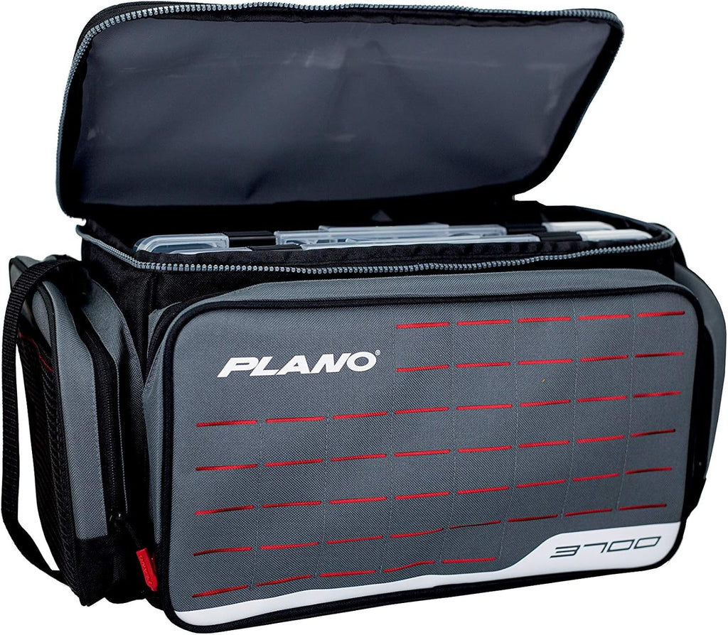 Plano Weekend 3500 Tackle Bag, Cutting-Edge Fishing Tackle Bag, Molded Waterproof Base, Spacious Storage, Die Cut Tool Sleeves, Daisy Chain Attachment Points