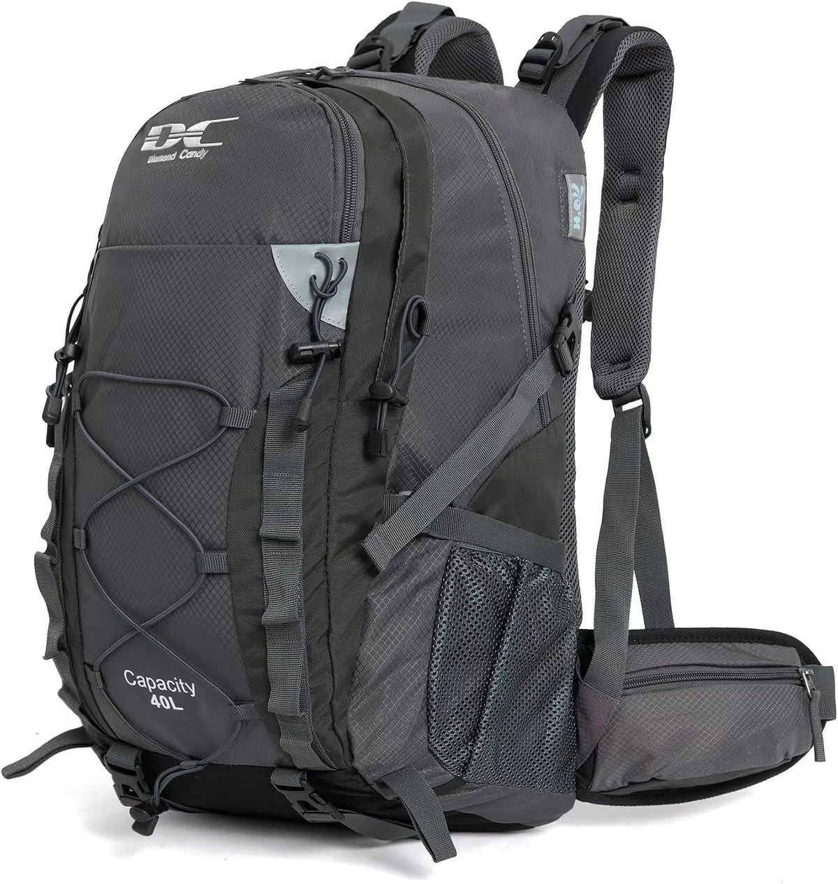 Diamond Candy 40L Hiking Backpack Waterproof Daypack for Men and Women