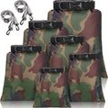 Shappy 6/12 Pcs Waterproof Dry Bags, Lightweight Outdoor Waterproof Dry Stuff Sacks 15/8/5/4/3/2 L and Long Adjustable Shoulder Strap for Kayaking Rafting Boating Hiking Camping