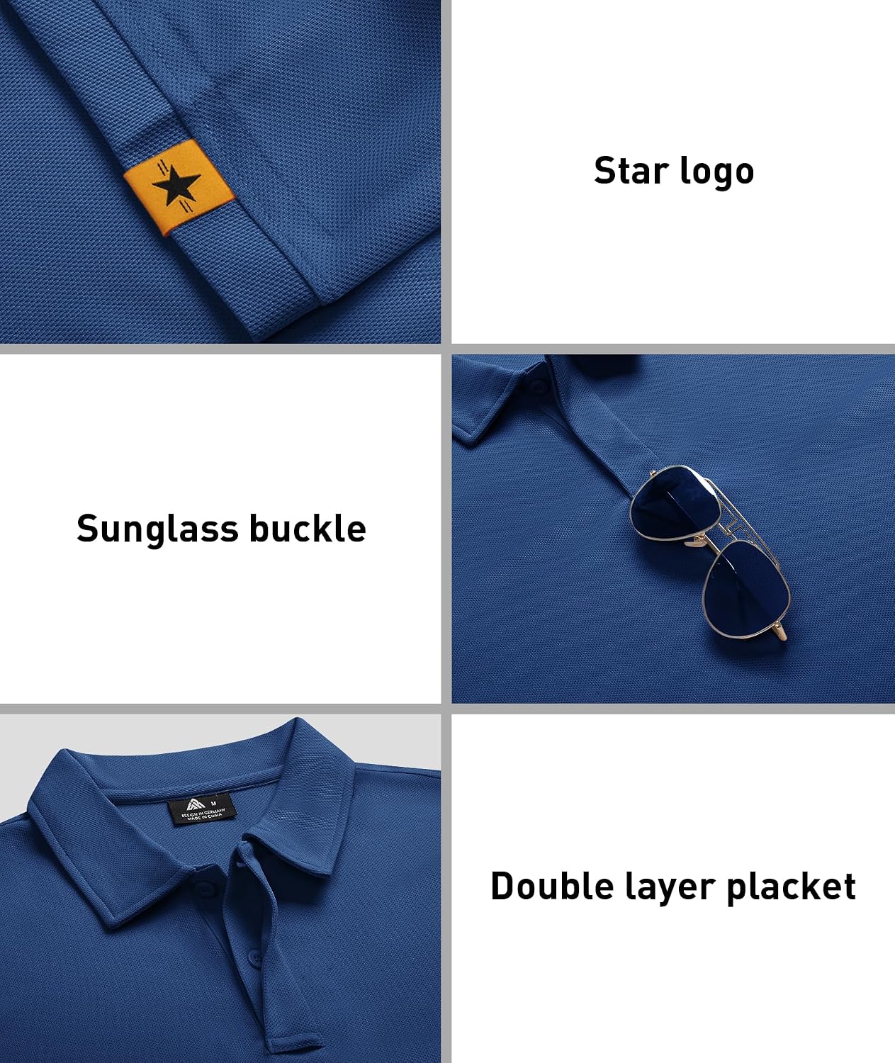 ZITY 3 Pack Mens Golf Polo Shirts Short Sleeve Business Casual T-Shirts