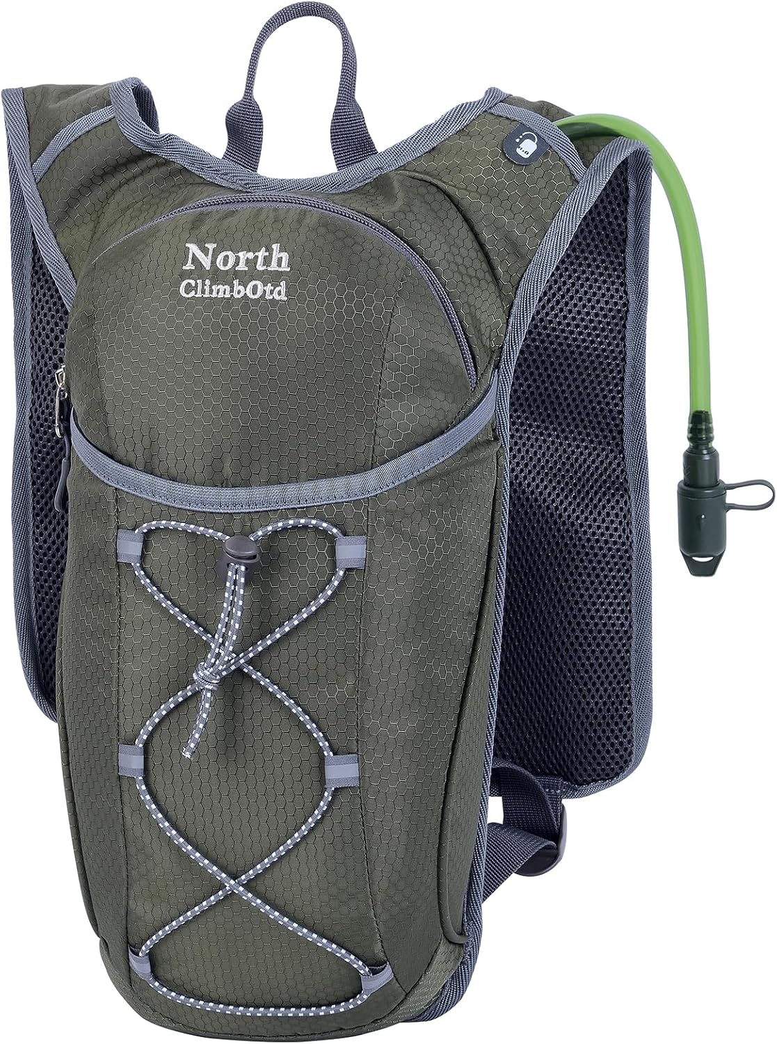 Hydration Backpack, Water Buffalo Hydration Backpack with 2L Water Bladder, Water Pack Backpack for Outdoor Sports of Running Hiking Camping Cycling Skiing for Women Men, Black