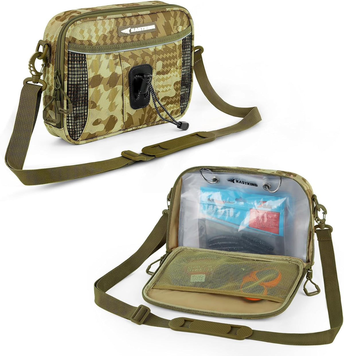 KastKing BaitSpace Detachable Tackle Bag, Soft Plastic Bait Storage