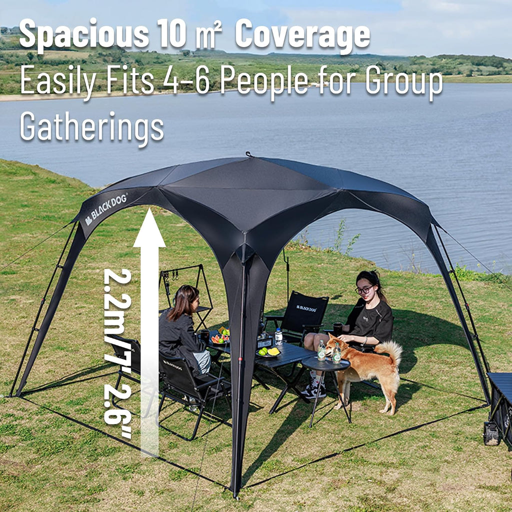 Blackdog 4-6 Person Camping Canopy Tent, Easy Set up Instant Pop up Tents