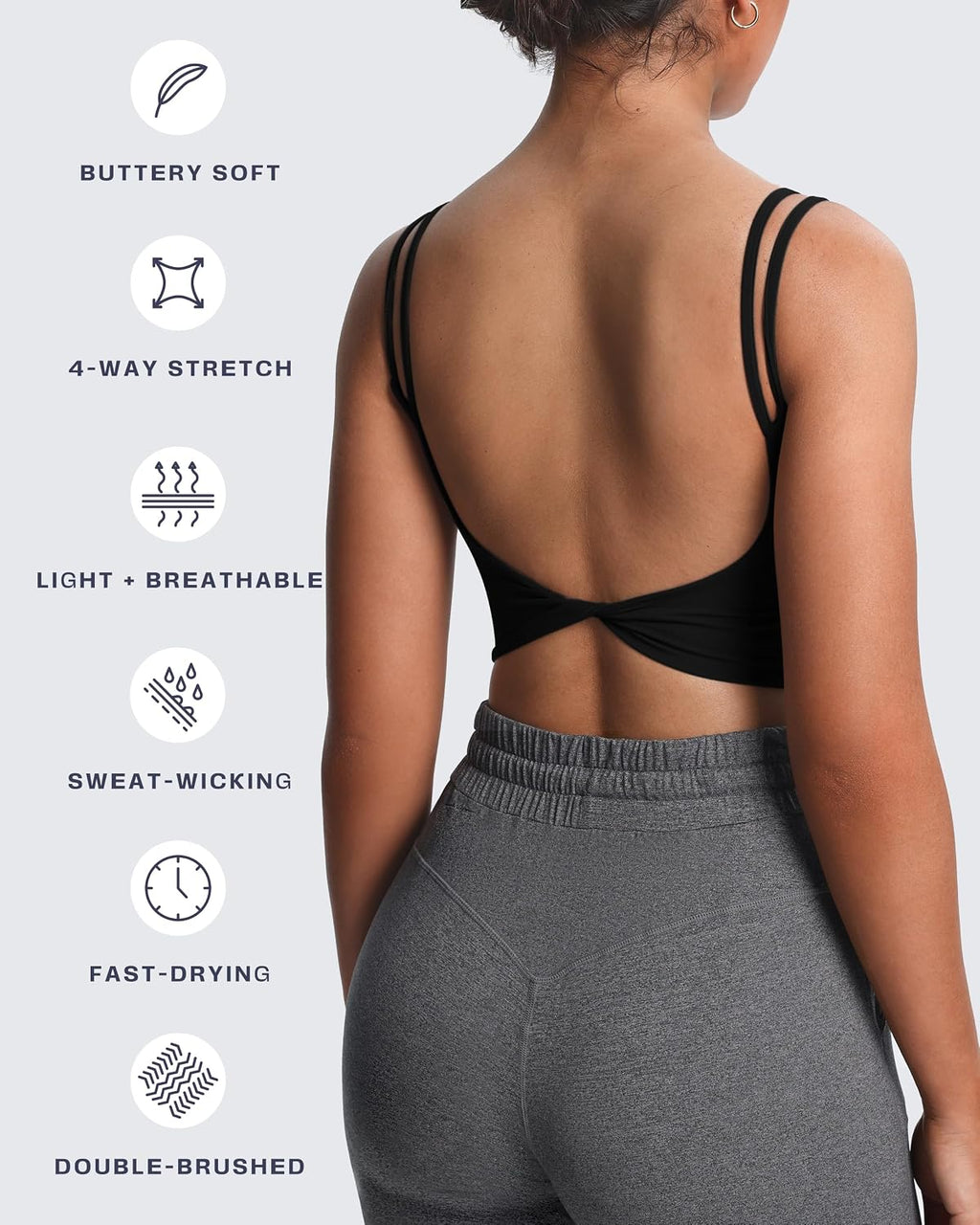 Aoxjox Metamorph Twist Back Cami Bra