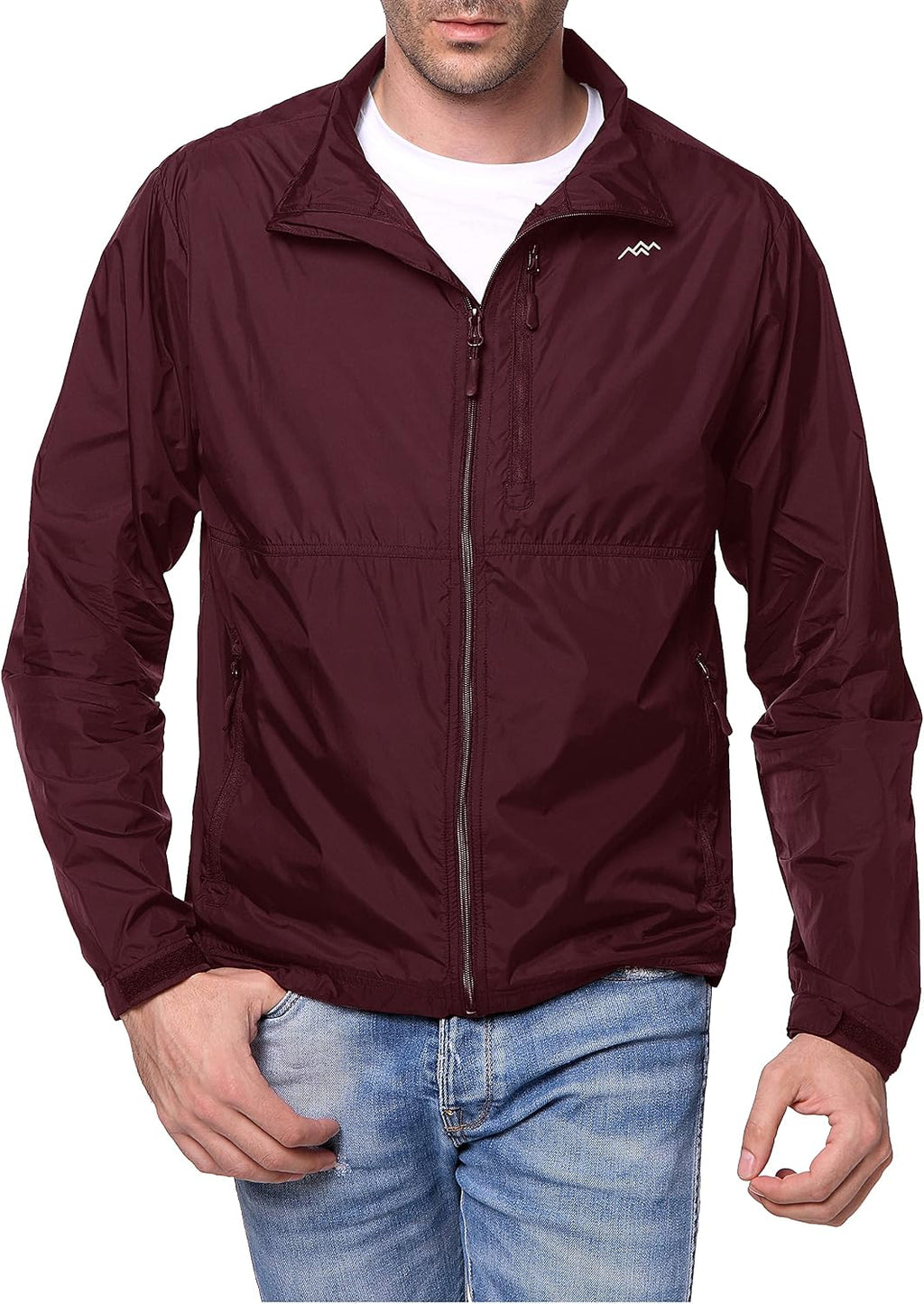 TRAILSIDE SUPPLY CO. Mens Windbreaker Jackets Lightweight Packable Jacket