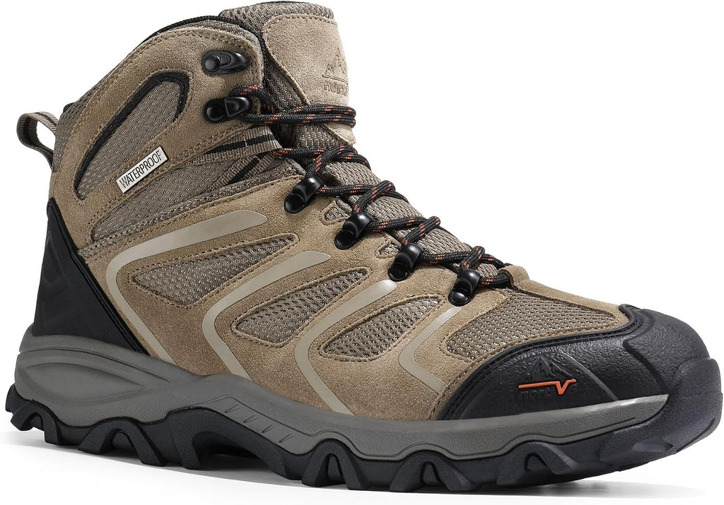NORTIV 8 Men's Ankle High Waterproof Hiking Boots