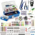 Fishing Lures Kit, 421PCS Tackle Box-(Blue)
