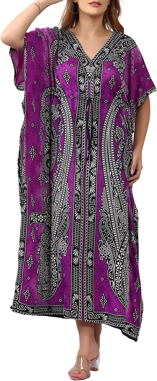 Ladies Kaftans Tunic Kimono Maxi Women Dashiki African Caftan Plus Size Lounge Girls Kimono