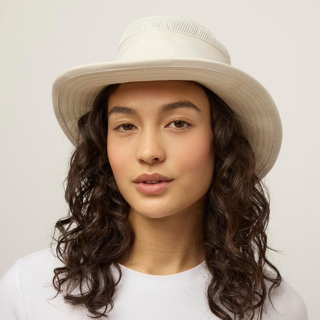 Tilley Womens Ltm5 Airflo Medium Brim Recycled Sun Hat, Olive, 7.75 US