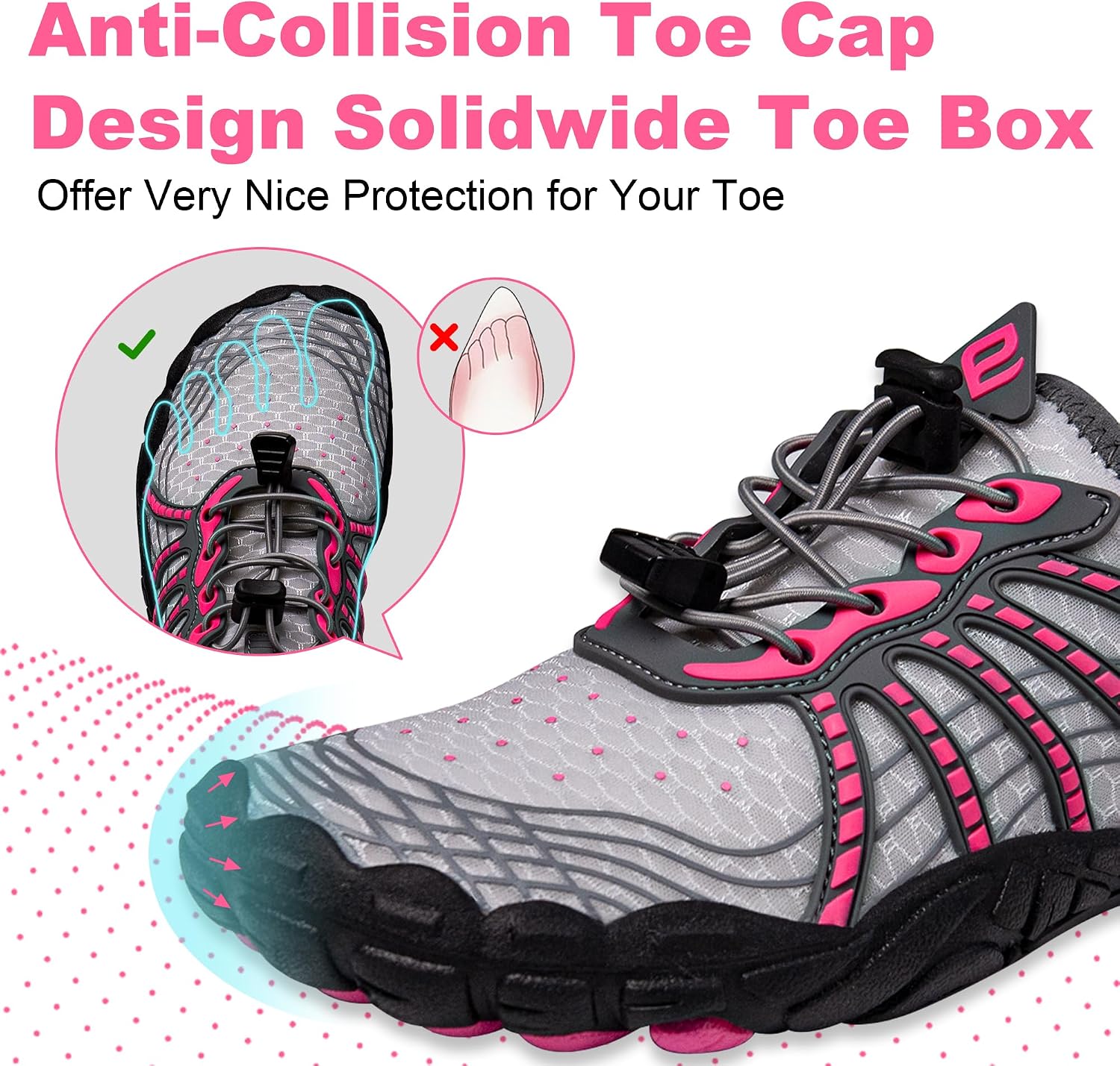 Water Shoes for Women Men, Barefoot Quick Dry Pool Shoes for Outdoor