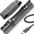 NP NIGHT PROVISION TX11 Tactical Flashlight with Duty Belt Holster & USB Rechargeable Battery Luminus 1600 Lumens LED for Police Security Military Grade Brightest Tac Flashlights