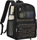 Paxiland Mesh Backpack Heavy Duty, 27L Large See Through Mesh Beach Bag