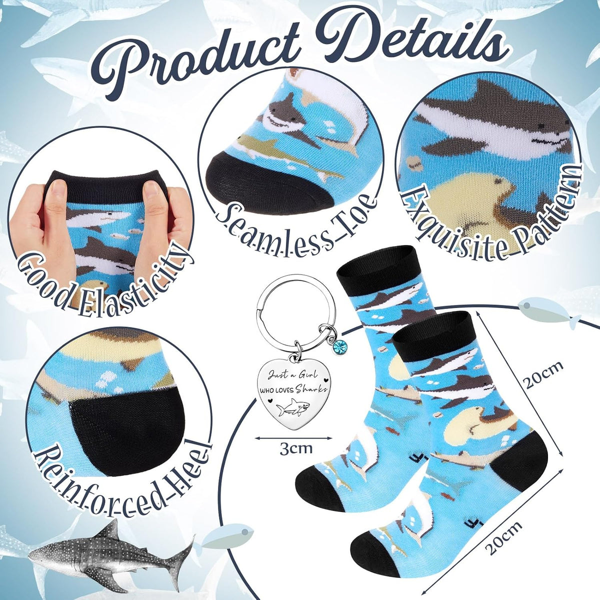 Gilprop 6 Pcs Ocean Fish Gifts for Ocean Lovers: Just Girl Who Loves Fish