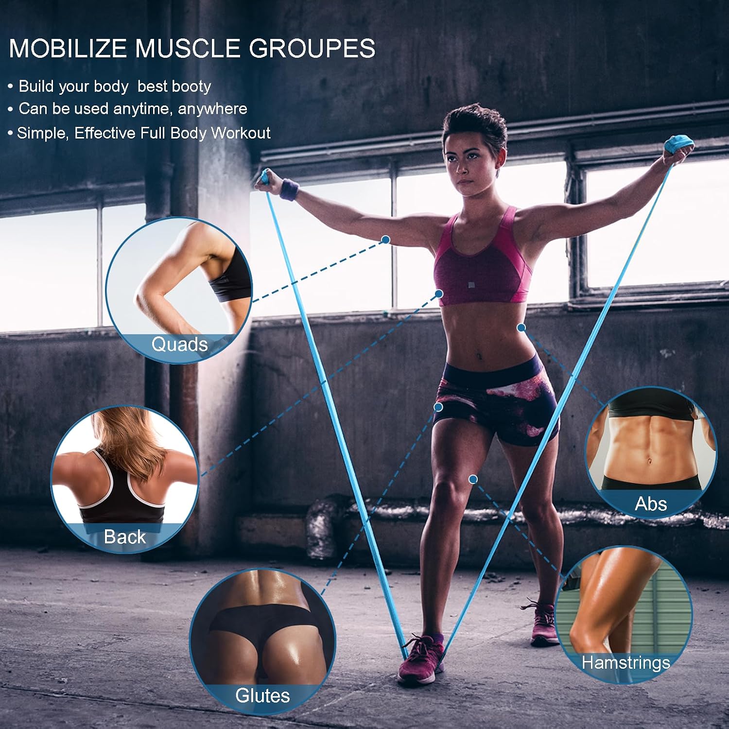 Resistance Bands for Working Out, Physical Therapy, Exercise, Pilates, Yoga