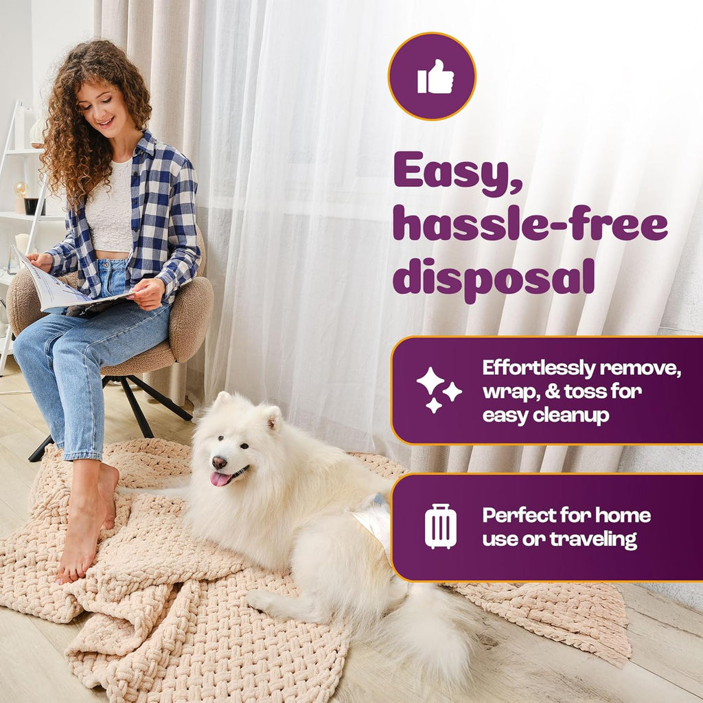 Inspire Pet Care Dog Diapers Female Dogs | Bulk Value Doggie Incontinence