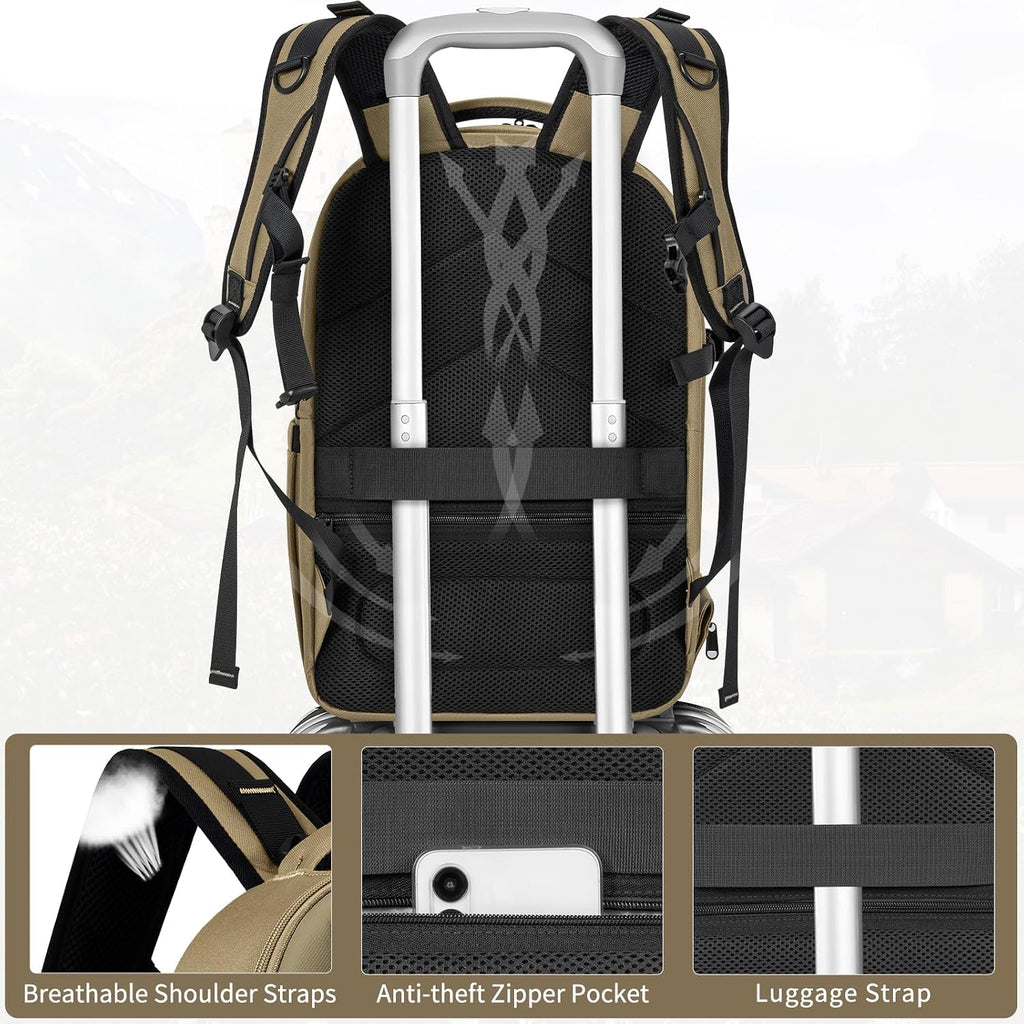 TORIBIO Large Hardshell Camera Backpack DSLR/SLR/Mirrorless Photography Bag