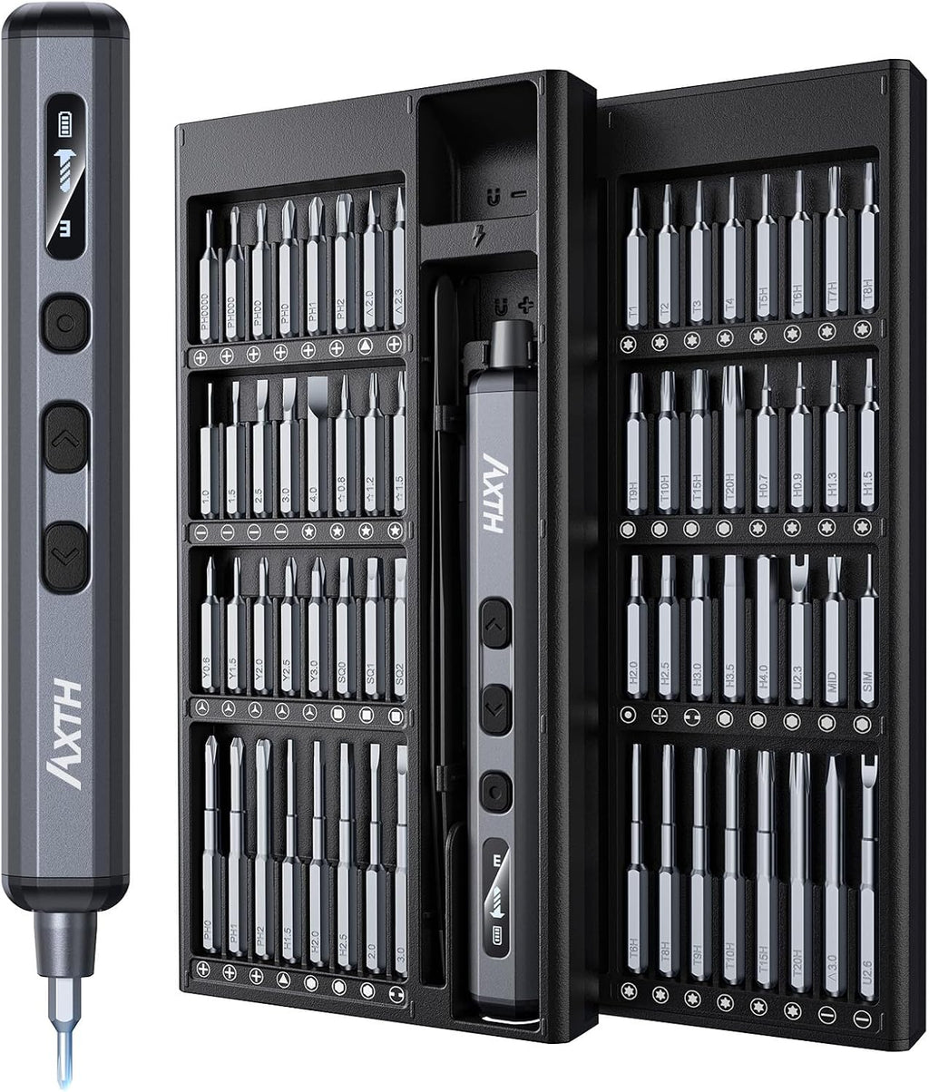 AXTH 76-in-1 Mini Electric Screwdriver Set, [Precise Torque Control]