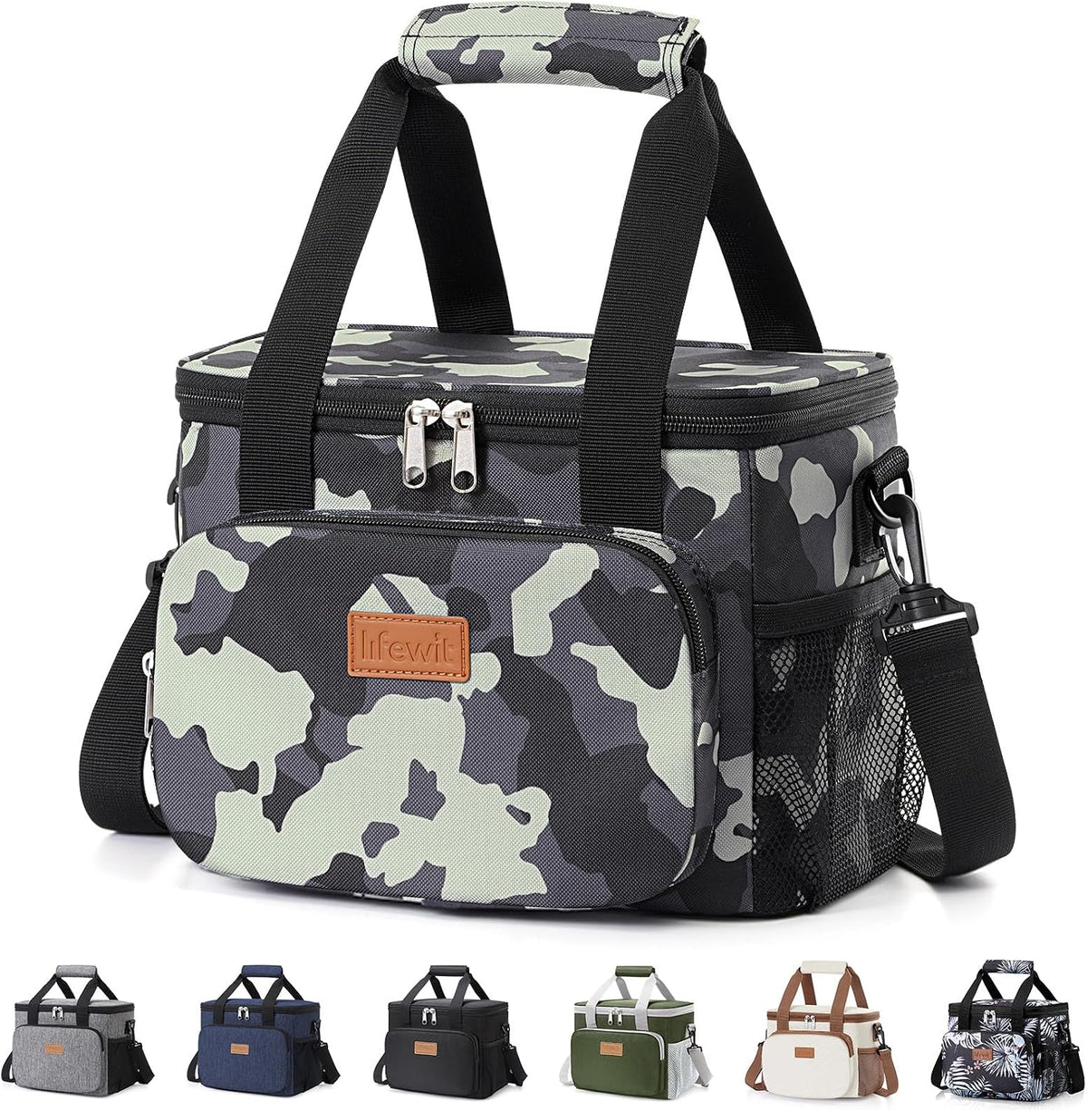 Lifewit Insulated Lunch Box for Men, Lunch Bag Cooler Women, 12-Can 9L