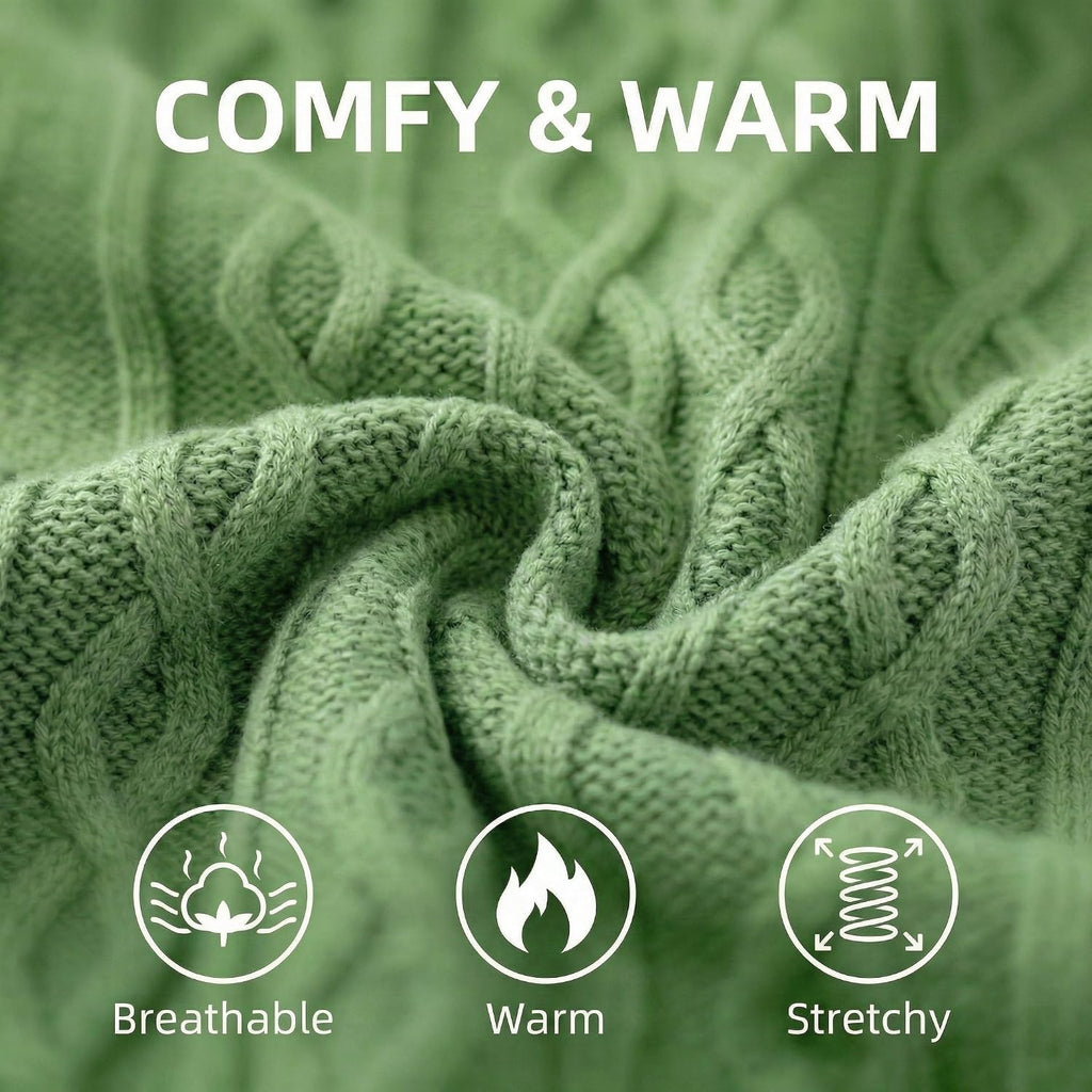 Small Dog Sweaters, Soft Knit Cold Weather Turtleneck Dog Clothes, Lightweight Warm Puppy Sweater for Chihuahua, Dachshund, Shih Tzu, Yorkie (Green, M)