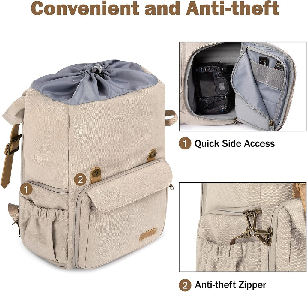 BAGSMART Camera Backpack DSLR Camera Bag Backpacks for Photographers
