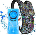 KUYOU Rave Hydration Pack, Hydration Backpack with 2L Hydration Bladder, Festival Essential Water Backpack for Hiking, Running, Cycling, and Music Festivals