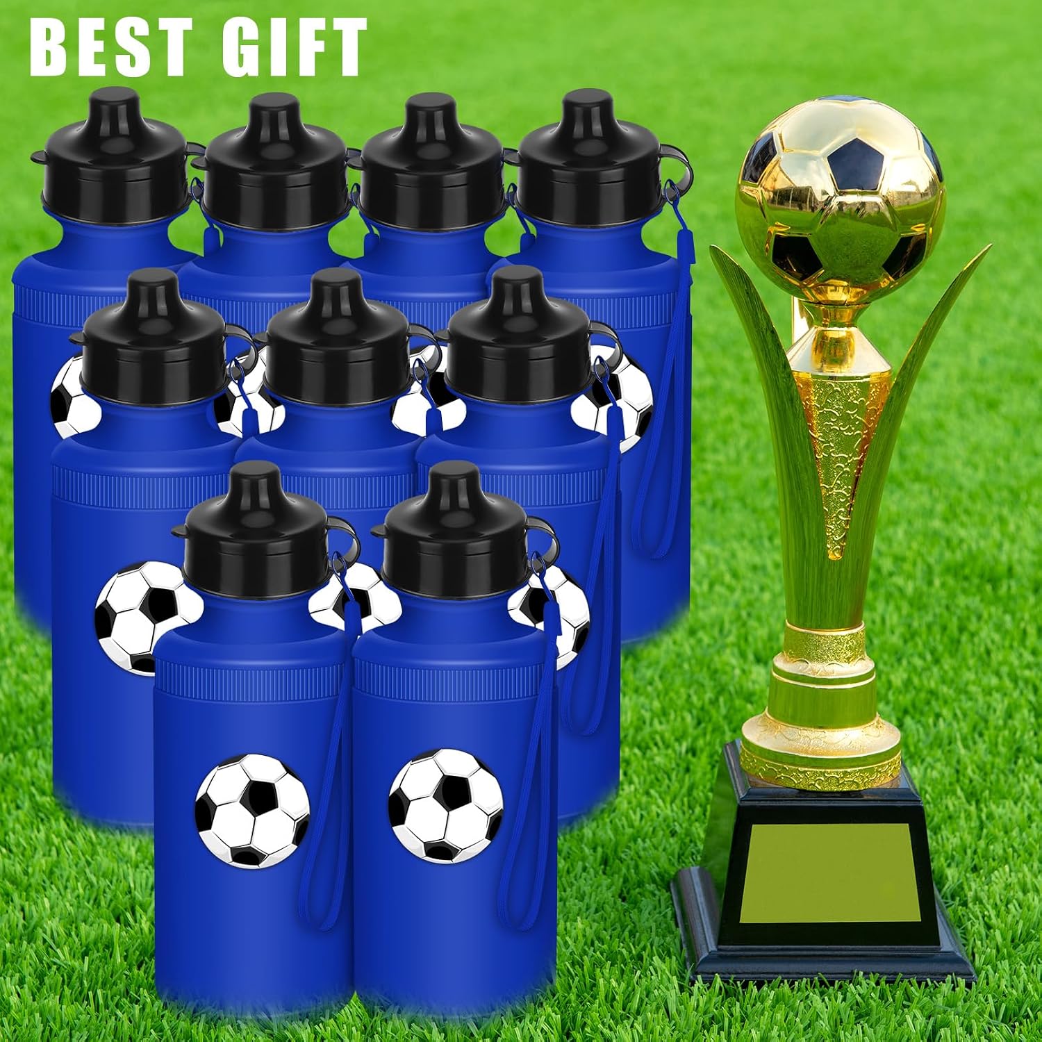 Ziliny 72 Plastic Sports Water Bottles Bulk for Kids 20 Oz