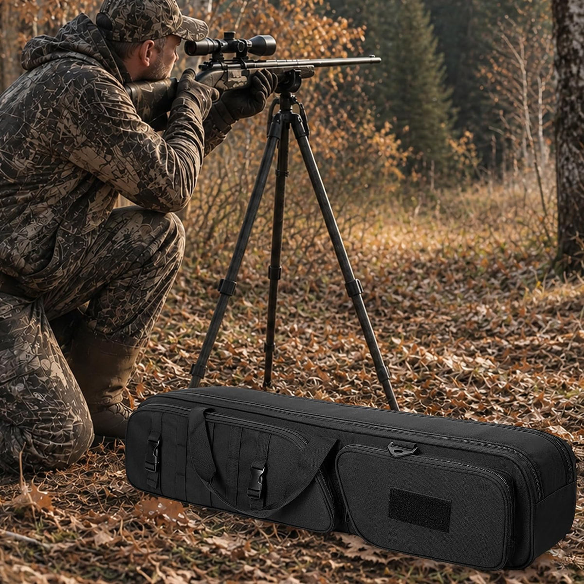 GOBUROS Hunting Tripod Carrying Bag Compatible with BOG DeathGrip Tripods