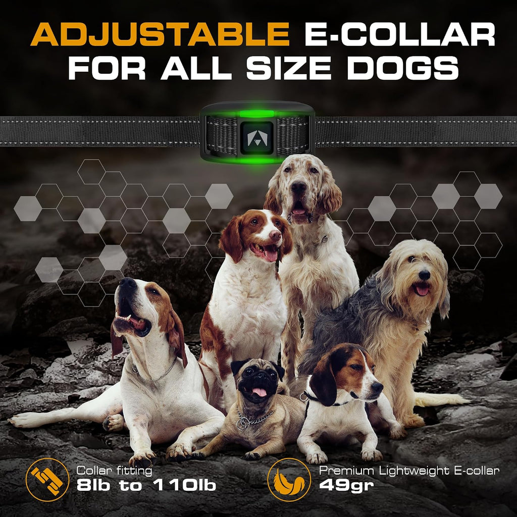 INVIROX Dog Training Collar with Remote, Shock Collar for Dogs 3300ft Range