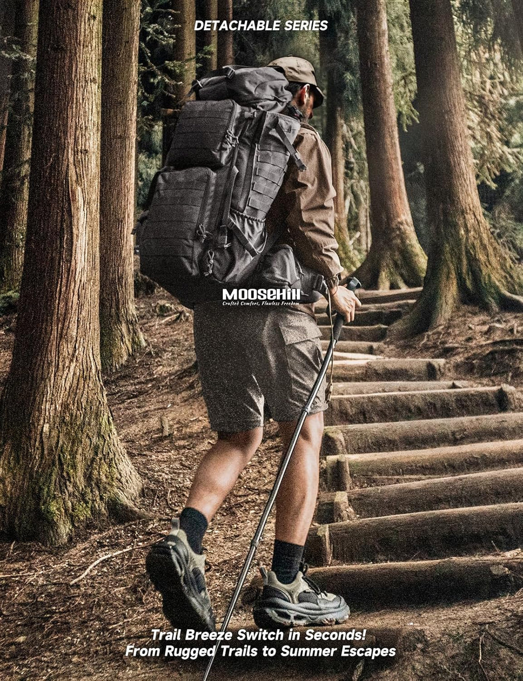 Moosehill Men's Hiking Pants: Convertible Quick-Dry