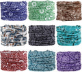 9 PCS Summer UV Protection Multi-functional Headband Neck Gaiter Head Wrap