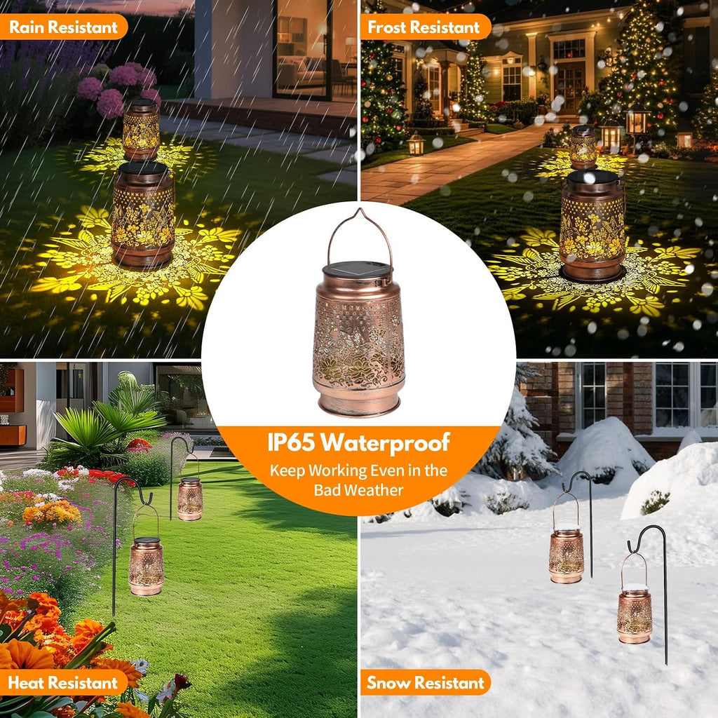 Solar Lantern Outdoor Waterproof Decorations Garden Decor, Christmas Birthday Gifts for Women, Mom, Grandma Decorative Garden, Yard, Patio, Lawn, Balcony Porch - Hummingbird