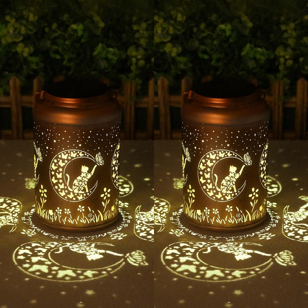 Cawalap Birthday Day Gifts for Women, Hummingbird 2 Pack Solar Lanterns