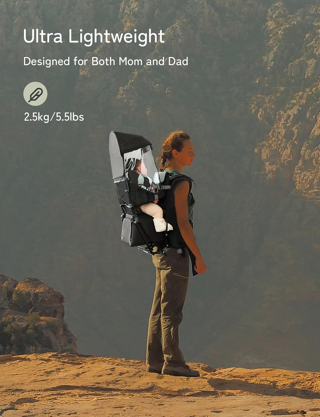 besrey Toddler Hiking Backpack Carrier-Adjustable Padded Shoulder Straps