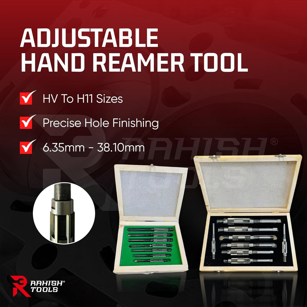 Adjustable Hand Reamer HV-H11 for Metal & Wood Repairs, 1/4" to 1-1/16"