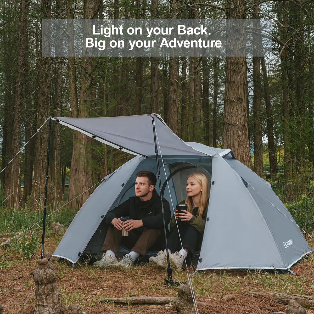 EchoSmile Lightweight Backpacking 2 Person Tent Waterproof Camping Tent
