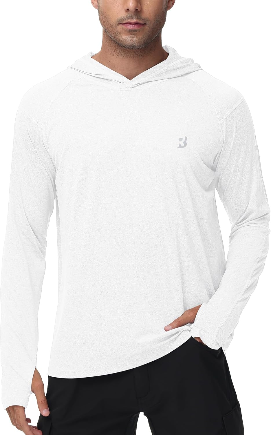 Roadbox Men's UPF 50+ Fishing Shirts, Long Sleeve UV Sun Protection Hoodie