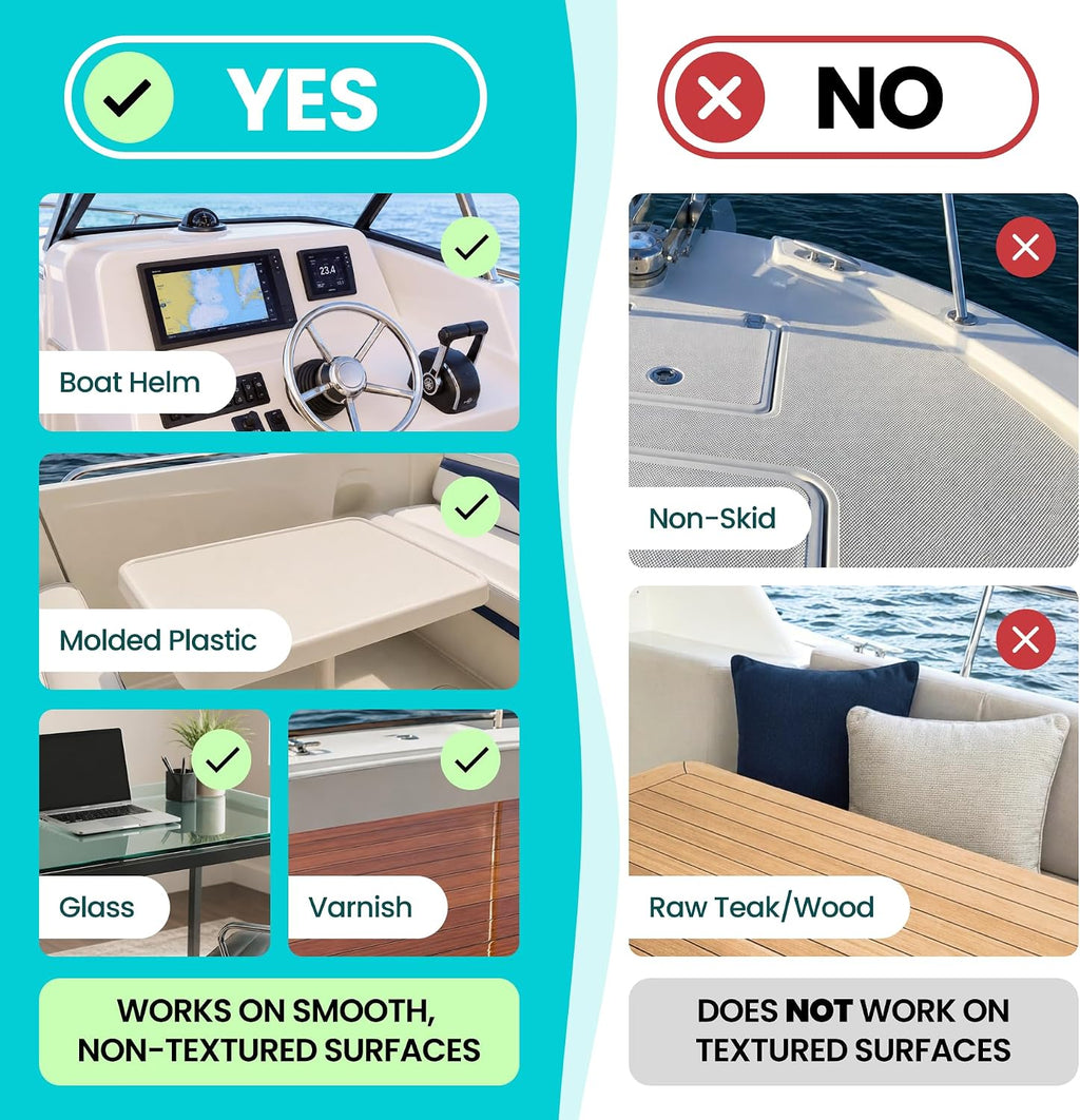 Non-Tipping Cup Holder for Boat - Anti-Spill Suction 12-30 oz