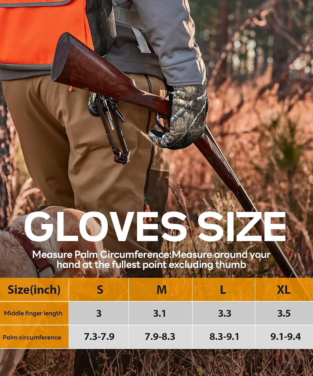 JS LifeStyle Heated Gloves for Men Women Hunting Work Rechargeable 3000mAh Battery with Light-Off Fingerless Design Winter