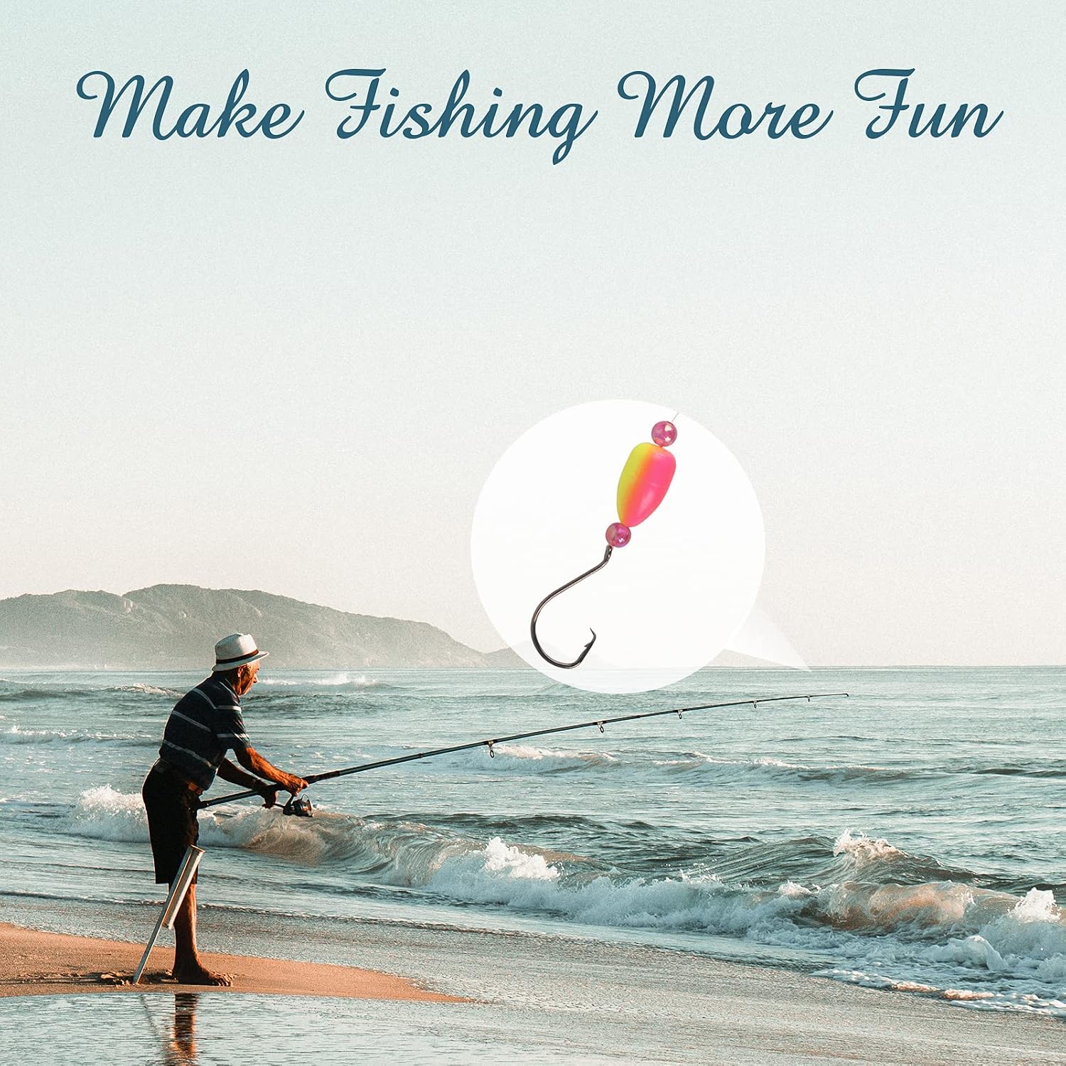 Dovesun 220/104/80/60/54/52/42pcs Pompano Rig Floats for Surf Fishing Foam Bobbers for Fishing Fly Fishing Bobbers Floats Bright Color Kit/Round/Cylindrical/Heart/Bullet/Pill/Spin Shape