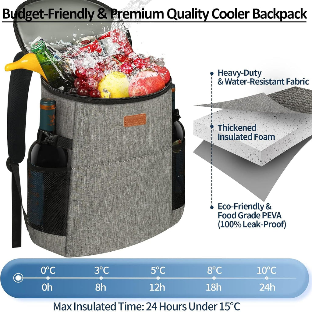 Vankor Camping Cooler Backpack Insulated Waterproof