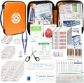 300Piece Portable First Aid Kit Refill Supplies for Car Mini Caming Emergency First Aid Kit Hiking Survival Essential Kit for Outdoor Adventure Emergency Case, Orange 1st Aid