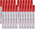 Overseas 24 Red Paint Pens Permanent Markers, Oil Based Paint Markers
