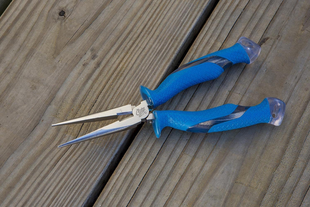 CUDA 8.75" Needle Nose Pliers | Durable Fishing Hooks Remover with Wire, Mono & Fluorocarbon Cutter - Saltwater & Freshwater Use