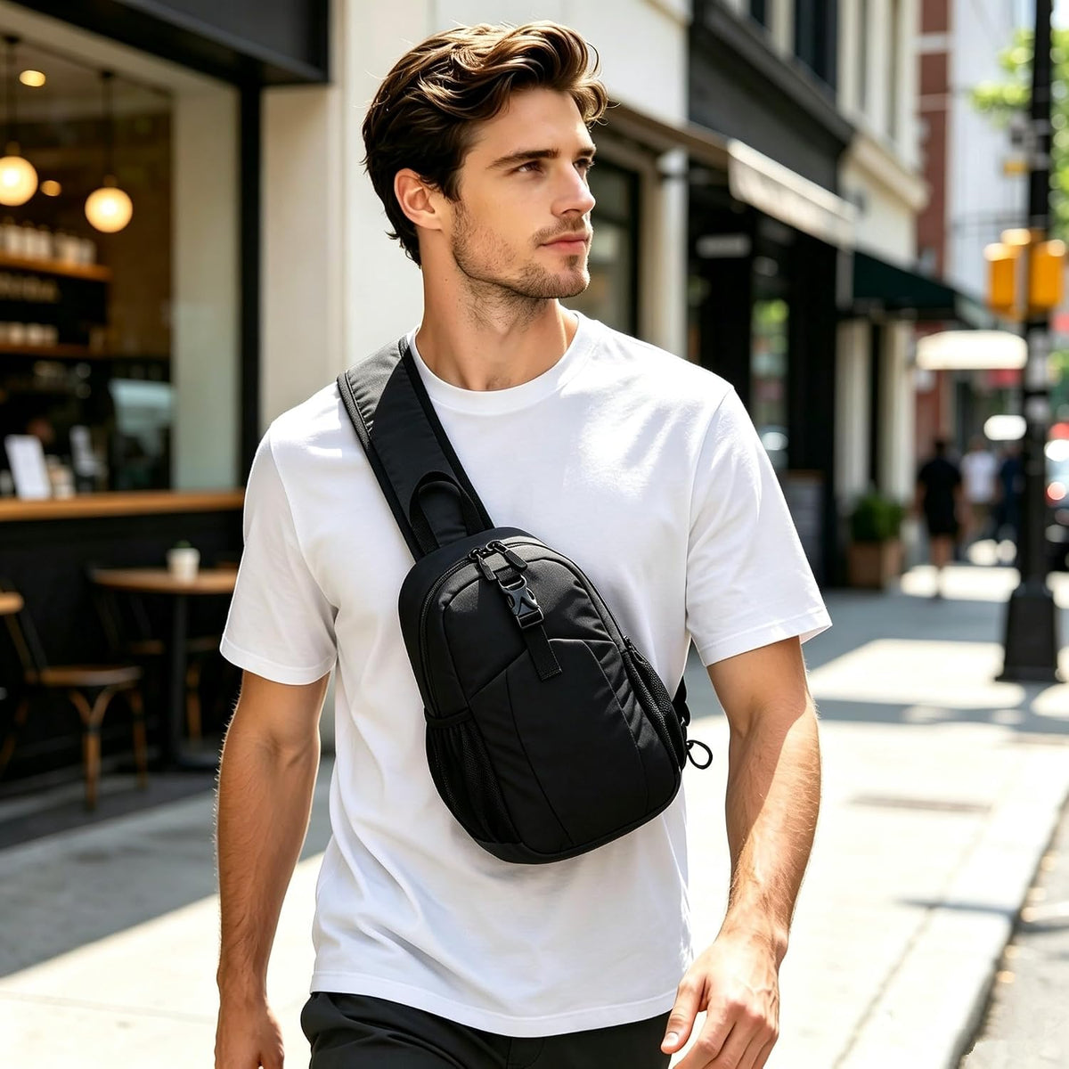 Sling Bag for Men Crossbody Bags for Women Small Sling Backpack Chest Bag