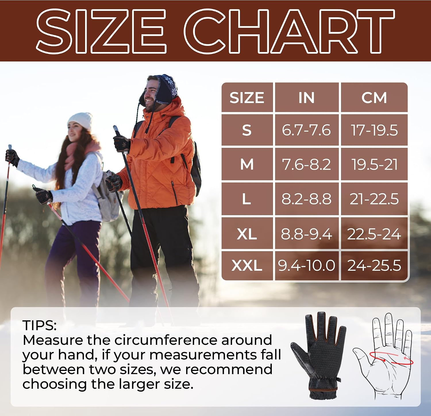 HANDLANDY Winter Work Gloves for Men Women, 3M Thinsulate Insulated Thermal Waterproof Skiing Hiking Cold Weather Gloves
