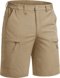 TACVASEN Men's Hiking Cargo Shorts 10 inch Quick Dry Lightweight Waterproof