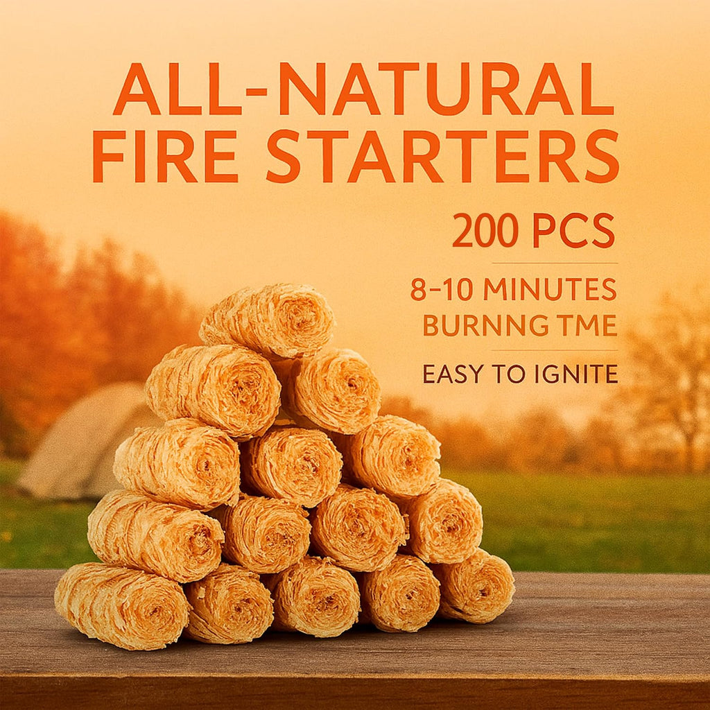 200 PCS Natural Wax & Sawdust Fire Starters