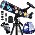 80mm Portable Telescope Kit for Adults & Kids with Pop-Up Tent