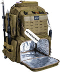 Goture Fishing Tackle Backpack with Cooler, 2 Rod Holders & Rain Cover