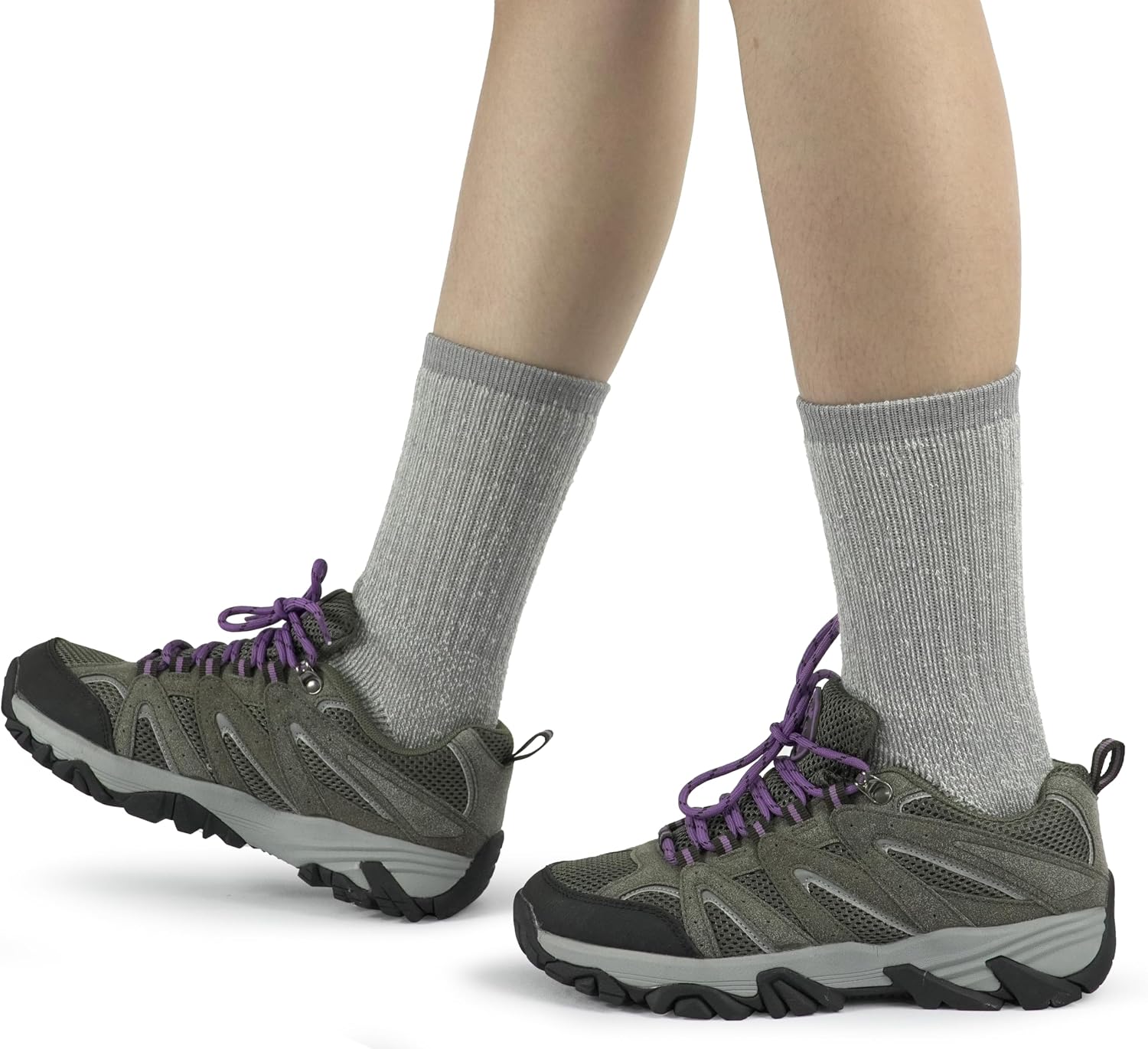 BomKinta Wool Hiking Socks Women Merino Thick Warm Thermal Boot Sock 5-11